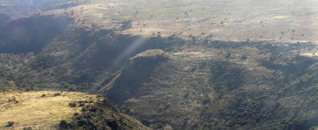 Aerial photo of Baby Canyon Pueblo