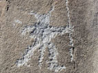 Warrior petroglyph