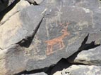 Pigmented petroglyph