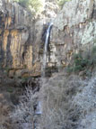 Waterfall at end of canyon