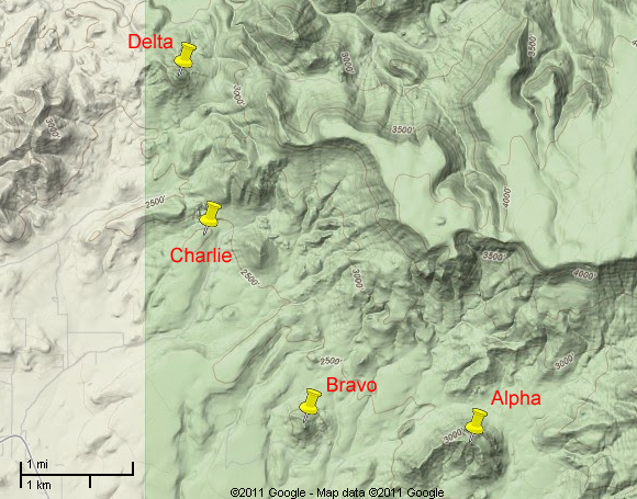 Map of Hill-Fort locations